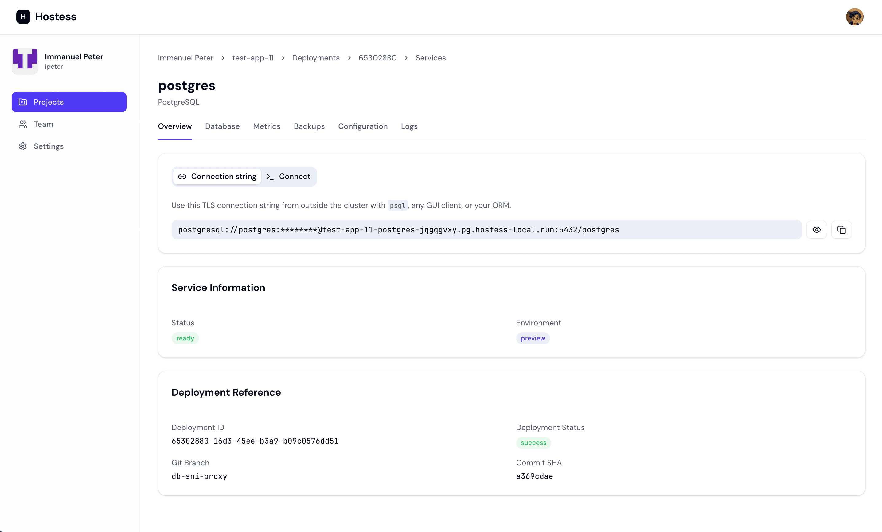 Database connections