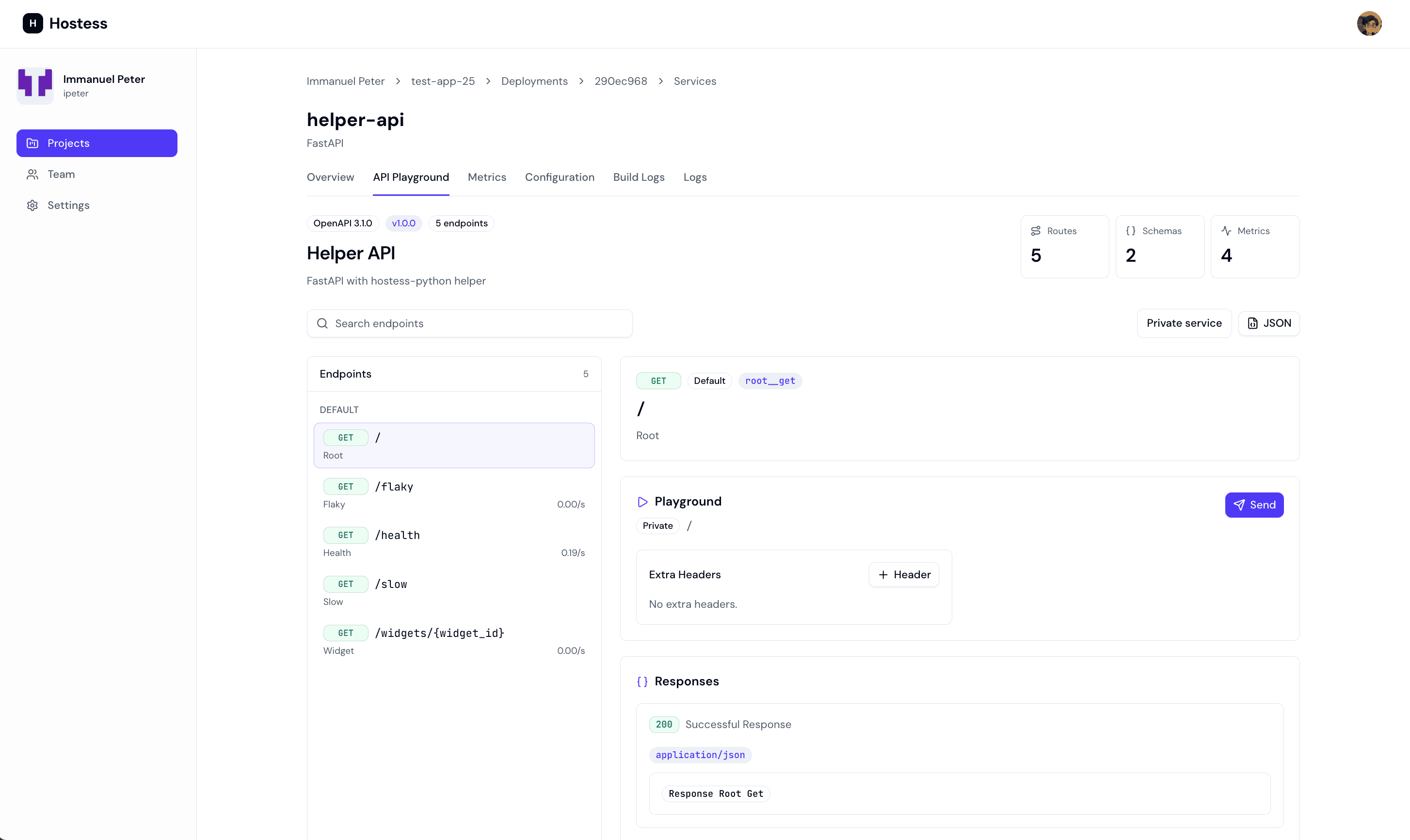FastAPI API Playground